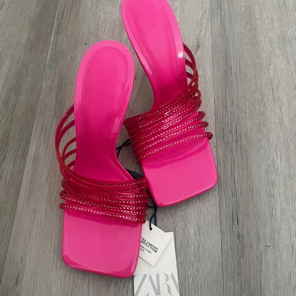 Zara Barbie Pink Heels Gem